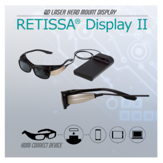 QD レーザー 網膜投影ヘッドマウントディスプレイ V1 RETISSA Display II