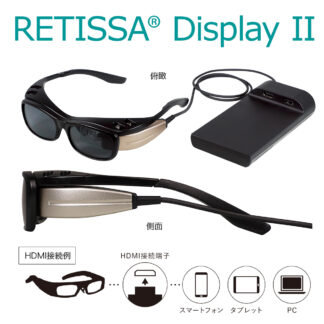 QD レーザー 網膜投影ヘッドマウントディスプレイ V1 RETISSA Display II