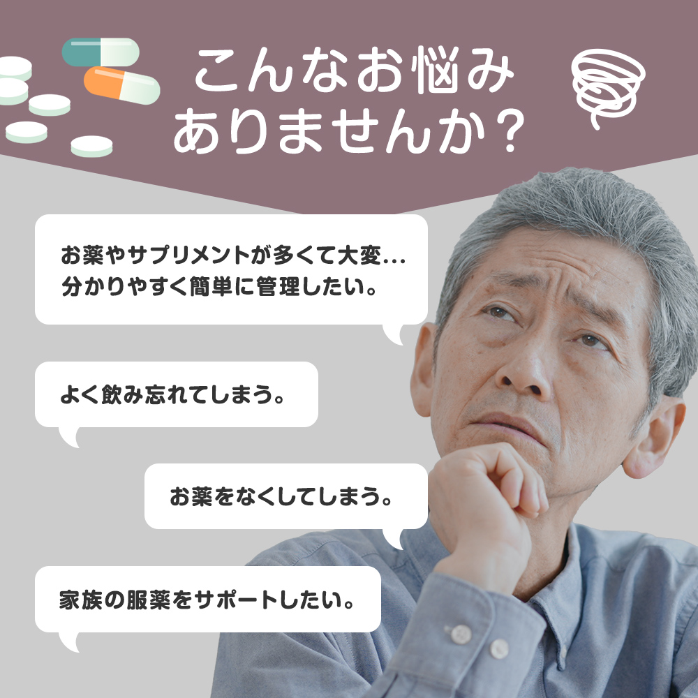 お薬忘れ~ぬ 1人~2人用 朝・昼・夕 1週間 服薬管理ボックス - 画像 (6)