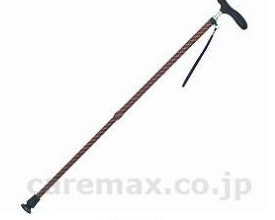 介援隊 伸縮和柄杖Ⅱ CMS-12 茶