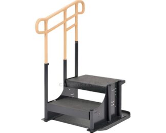ルーツ　アウトドア段差タイプ　ステップ台2段/MNTPOKS2R　片手すり右